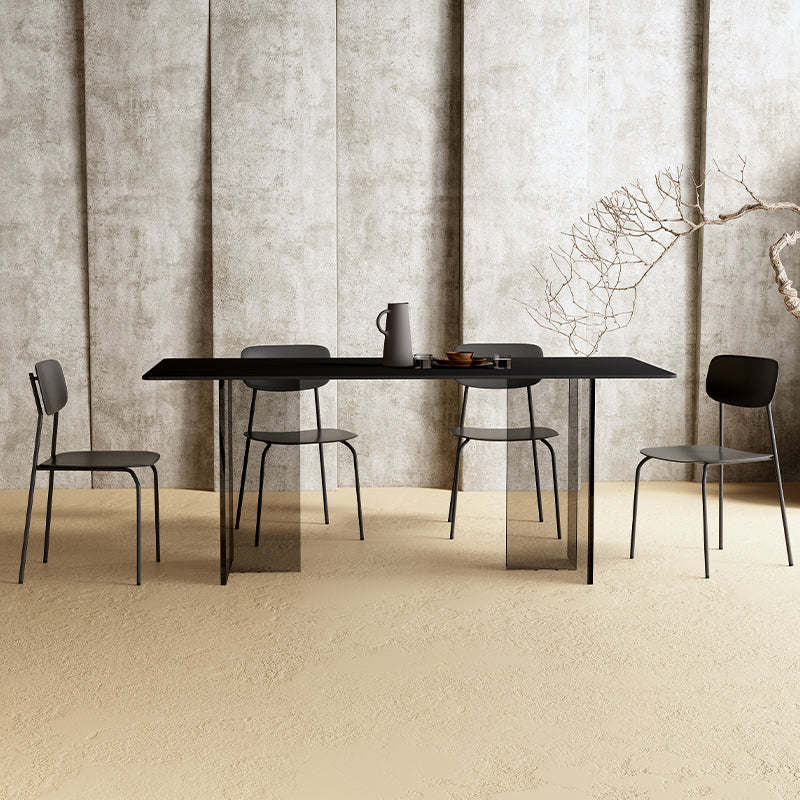 Modern 1/3/4/5 Pieces Dining Set Rectangle Acrylic Dining Table Furniture for Dining Room