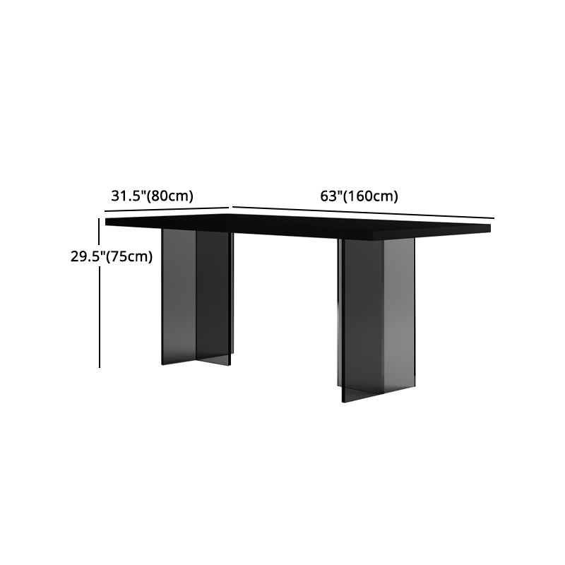 Modern 1/3/4/5 Pieces Dining Set Rectangle Acrylic Dining Table Furniture for Dining Room
