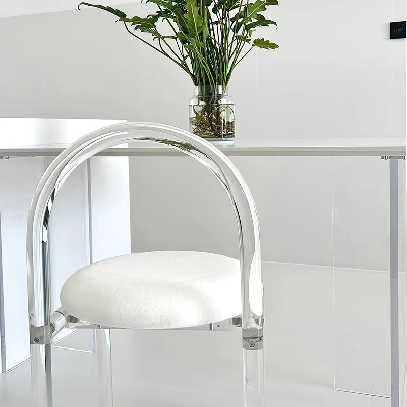 Modern 1/2/4 Pieces Dining Set Rectangle Acrylic Dining Table for Dining Room