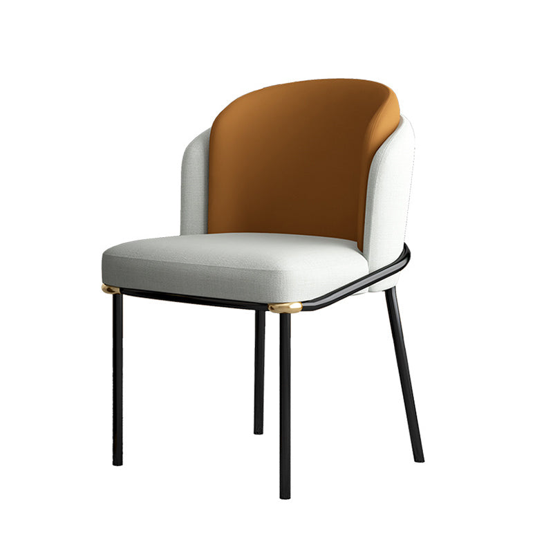 White Stone Top 1/5 Pieces Dining Set Glam Style Kitchen Set for Dining Room