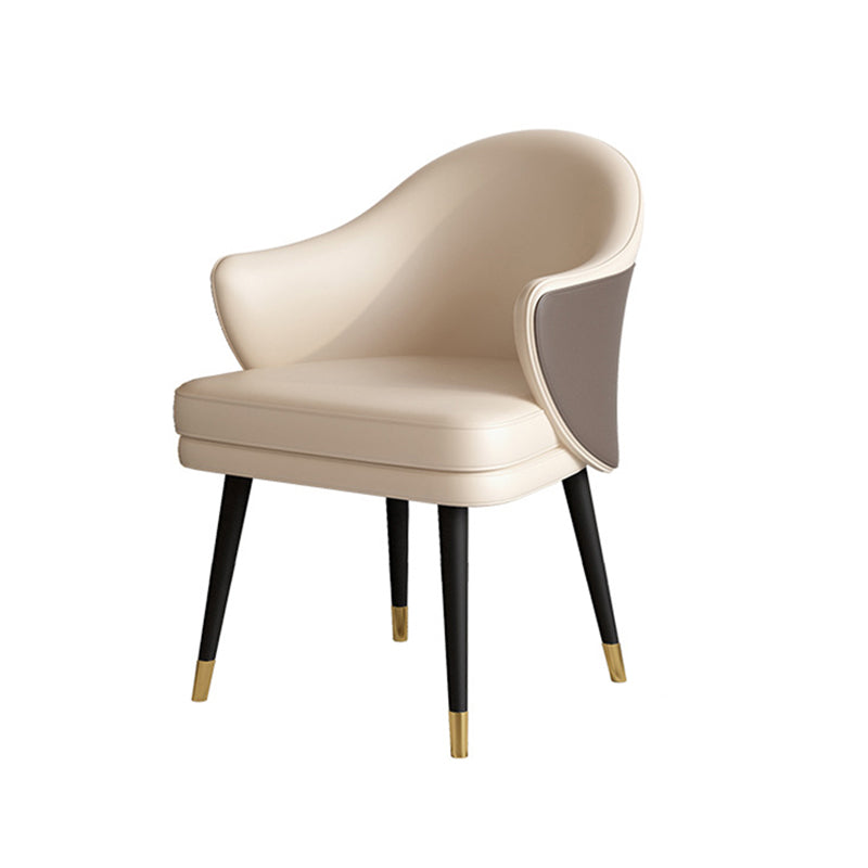 White Stone Top 1/5 Pieces Dining Set Glam Style Kitchen Set for Dining Room