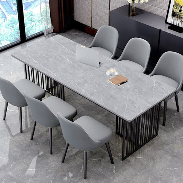 Modern Style 1/2/7 Pieces Dining Set with Gray Chair Kitchen Set for Dining Room