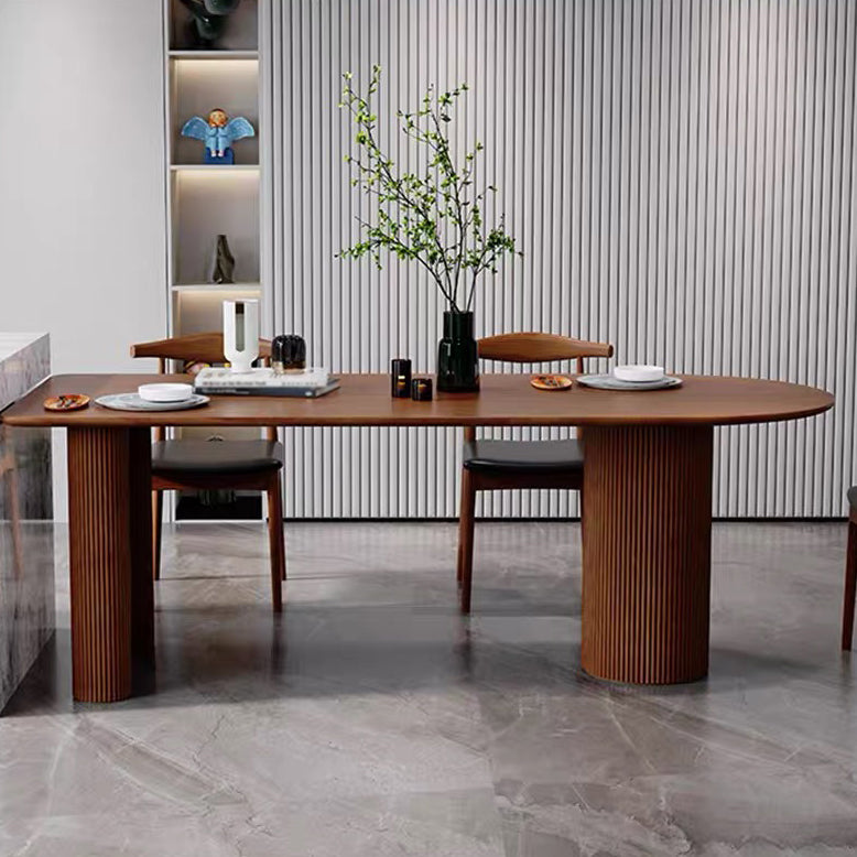 Solid Wood Contemporary Freeform Table Pine Wood Top Table with 3 Legs
