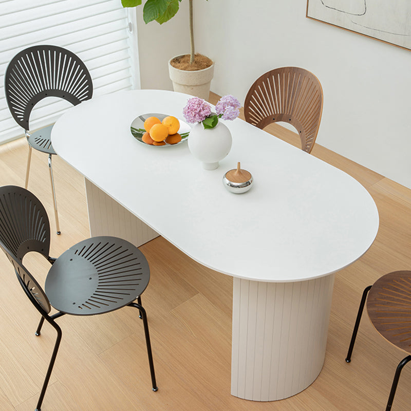 Mesa de comedor ovalado de madera de pino mesa ovalada de madera para comedor para comedor