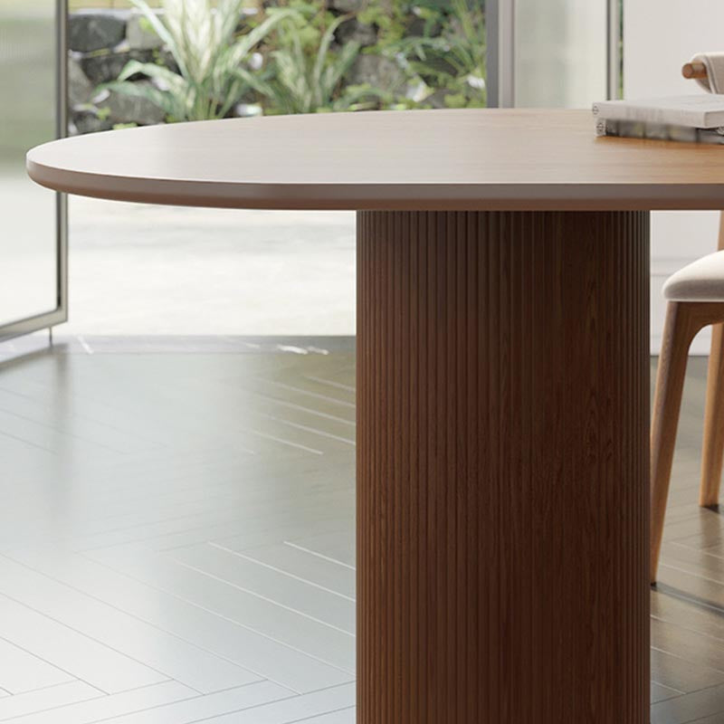 Free Form Solid Wood Dining Table for Restaurant Modern Wood Table with 3 Legs