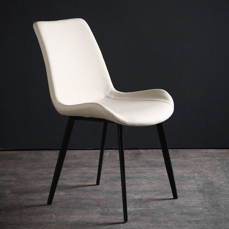 Silla industrial de metal para comedor, cocina, silla lateral con respaldo sólido
