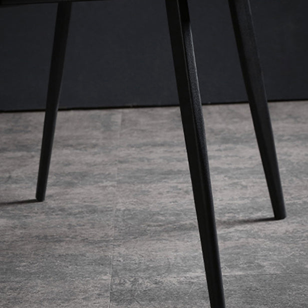 Silla industrial de metal para comedor, cocina, silla lateral con respaldo sólido