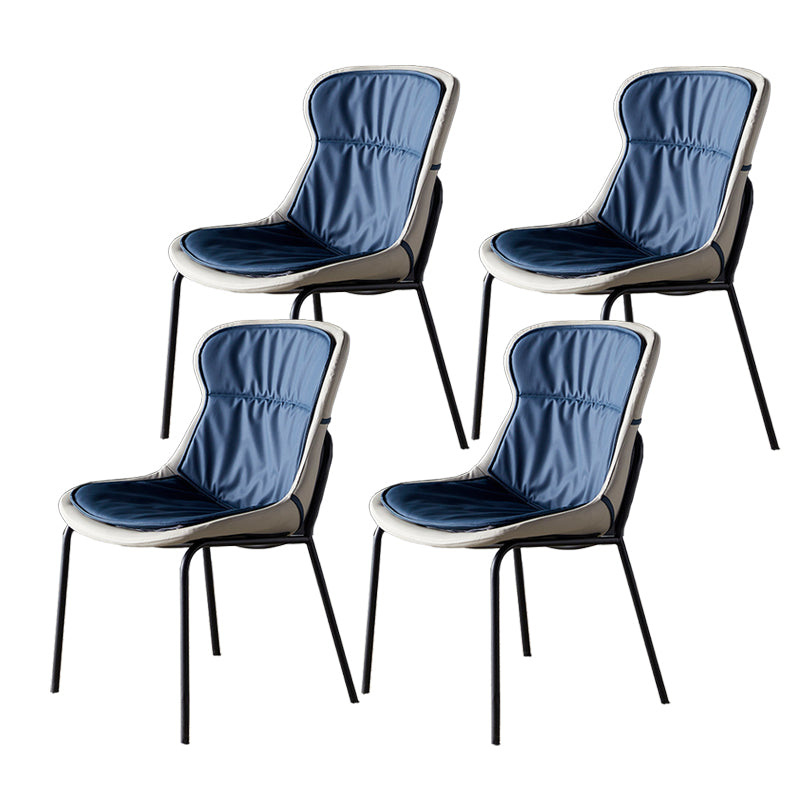 Sillas industriales de metal para interiores y exteriores Silla lateral con respaldo sólido