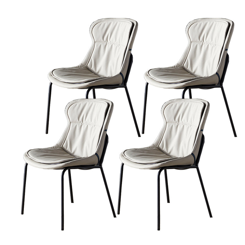 Sillas industriales de metal para interiores y exteriores Silla lateral con respaldo sólido