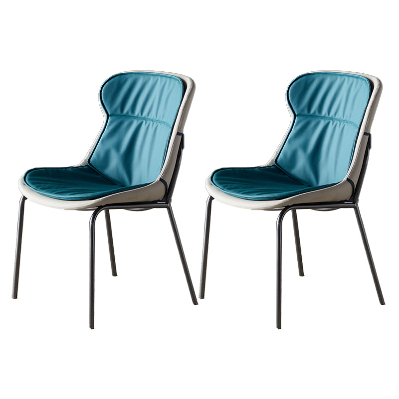 Sillas industriales de metal para interiores y exteriores Silla lateral con respaldo sólido
