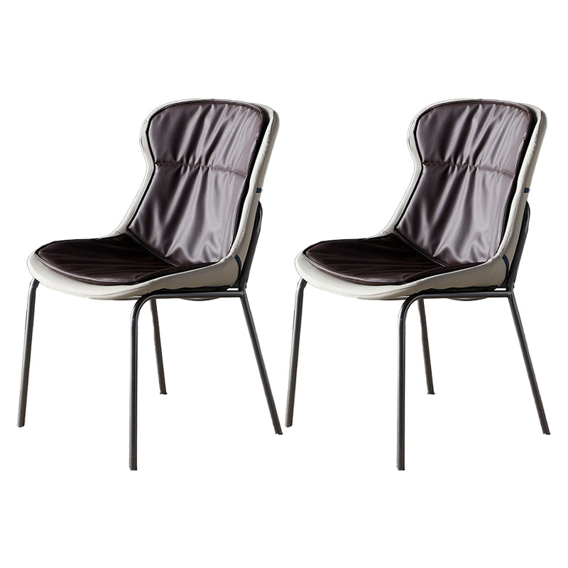 Sillas industriales de metal para interiores y exteriores Silla lateral con respaldo sólido