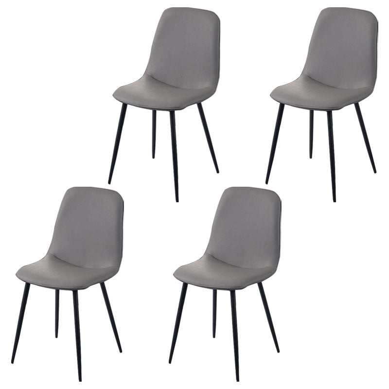 Silla de comedor tapizada con acabado mate y respaldo sólido para el hogar moderno