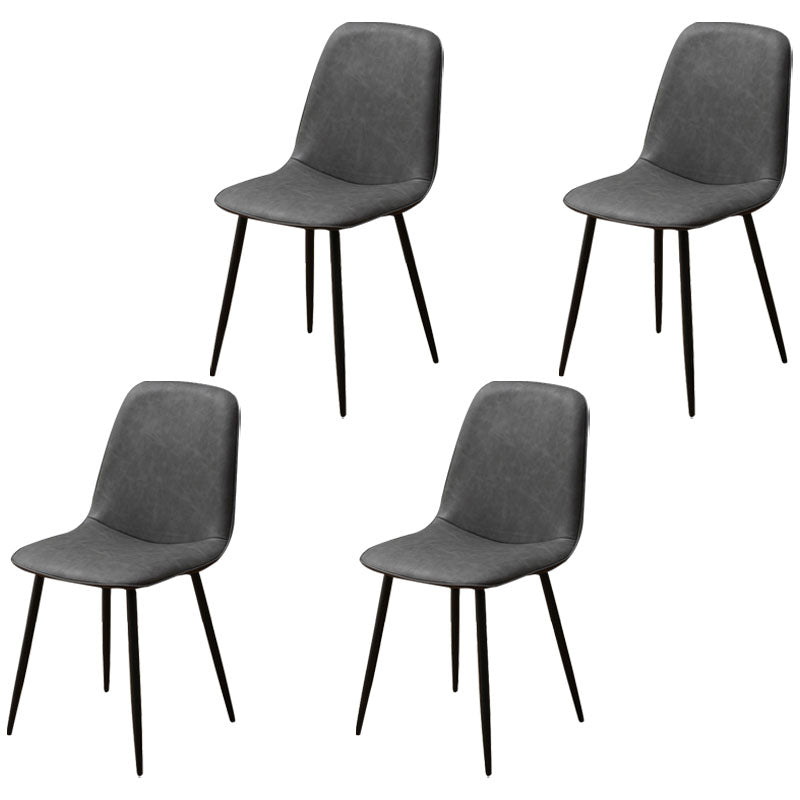 Silla de comedor tapizada con acabado mate y respaldo sólido para el hogar moderno