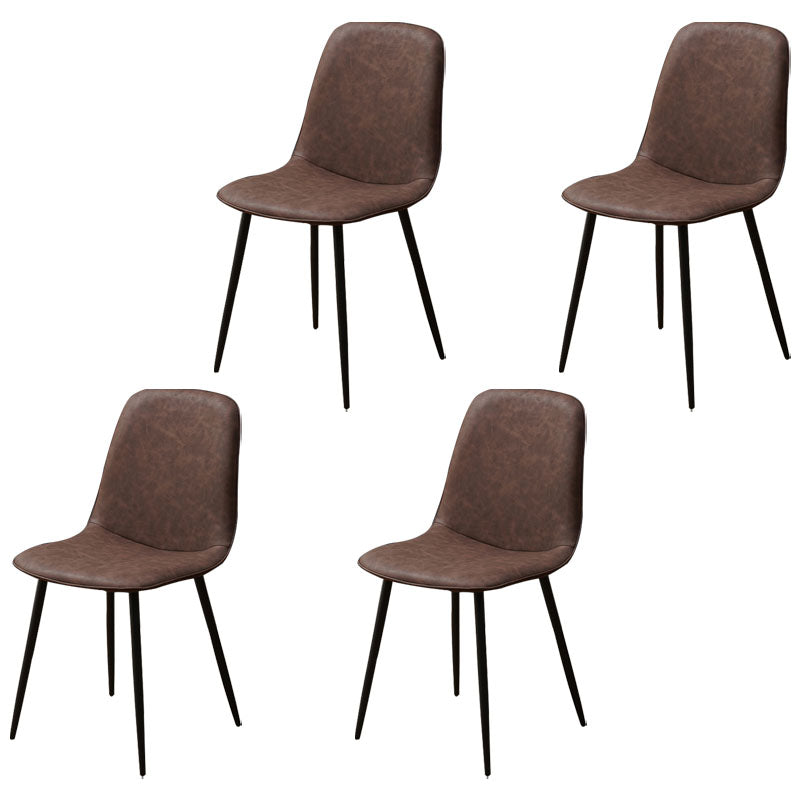 Silla de comedor tapizada con acabado mate y respaldo sólido para el hogar moderno
