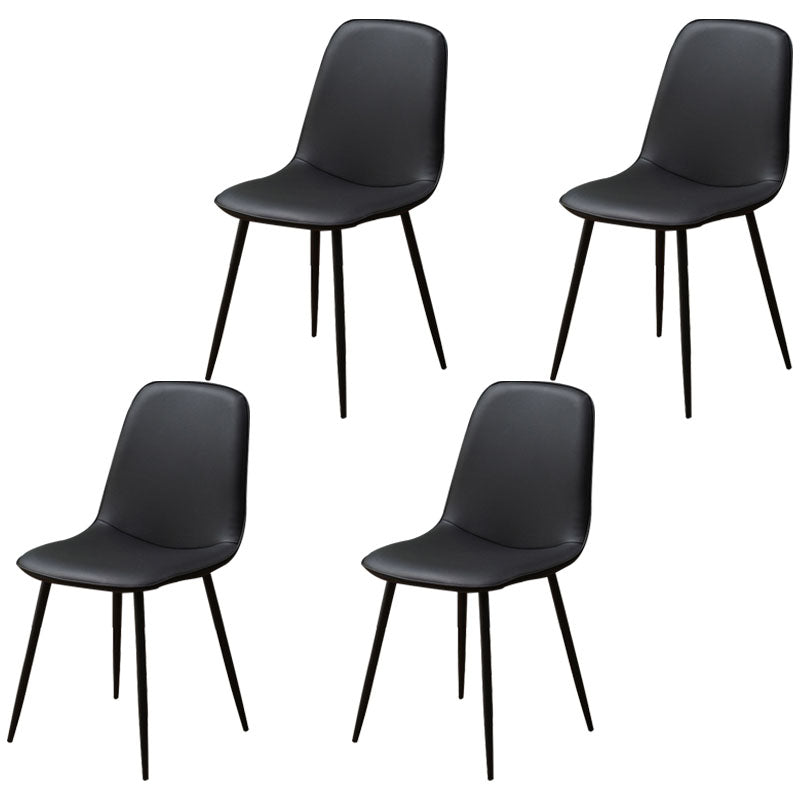 Silla de comedor tapizada con acabado mate y respaldo sólido para el hogar moderno