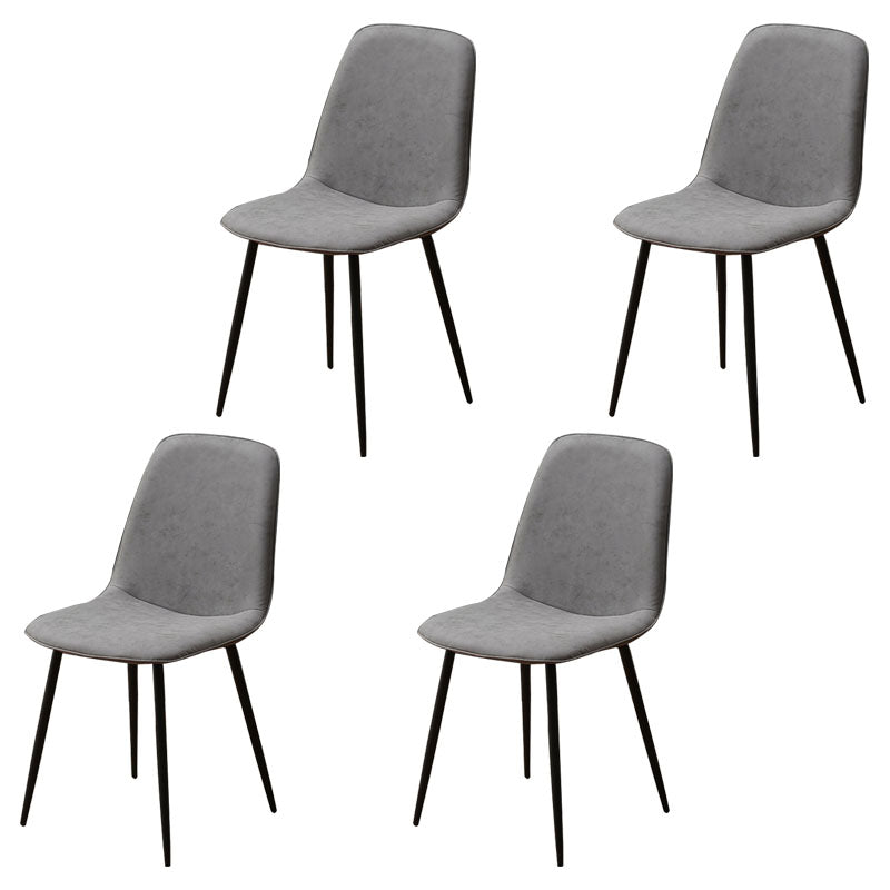 Silla de comedor tapizada con acabado mate y respaldo sólido para el hogar moderno