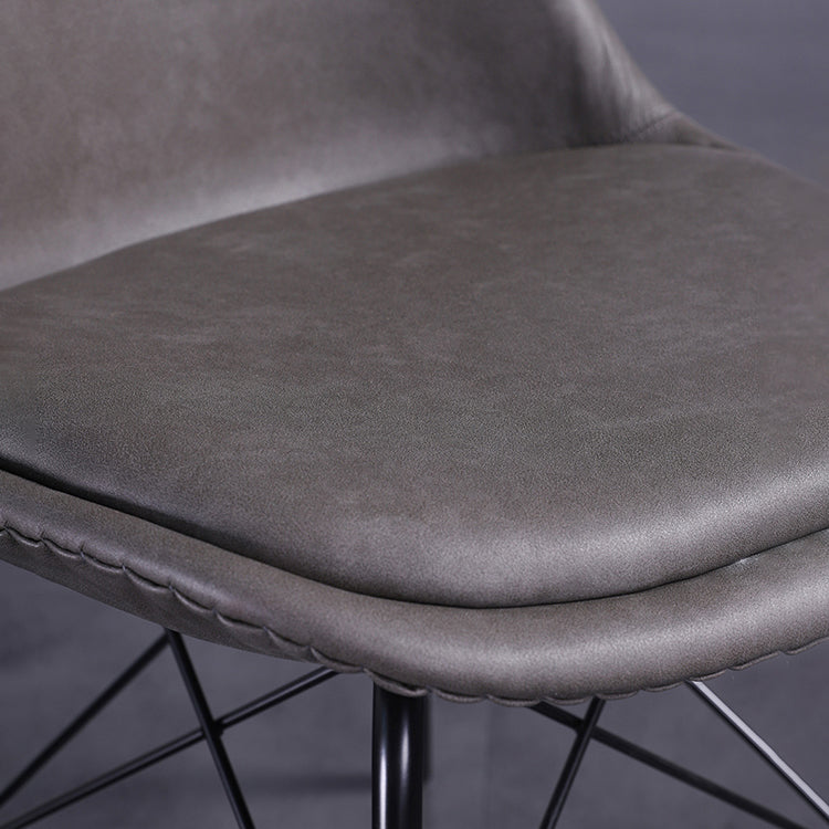 Sedie in stile contemporaneo sedia laterale senza braccio con zampe di metallo per cucina