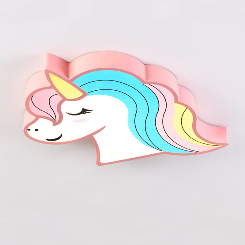 Plafonnier affleurant de forme unique en métal Style enfant 1 éclairage encastré