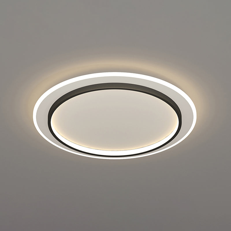 Lámpara de techo empotrada con forma geométrica de metal, estilo moderno, 2 luces, iluminación empotrada