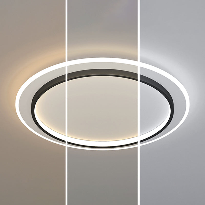 Lámpara de techo empotrada con forma geométrica de metal, estilo moderno, 2 luces, iluminación empotrada