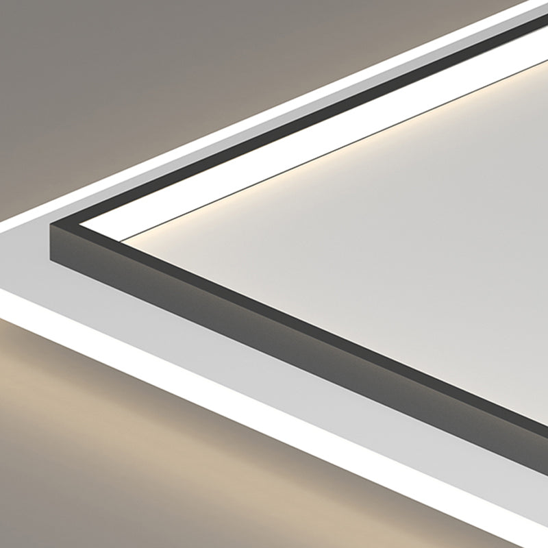 Lámpara de techo empotrada con forma geométrica de metal, estilo moderno, 2 luces, iluminación empotrada