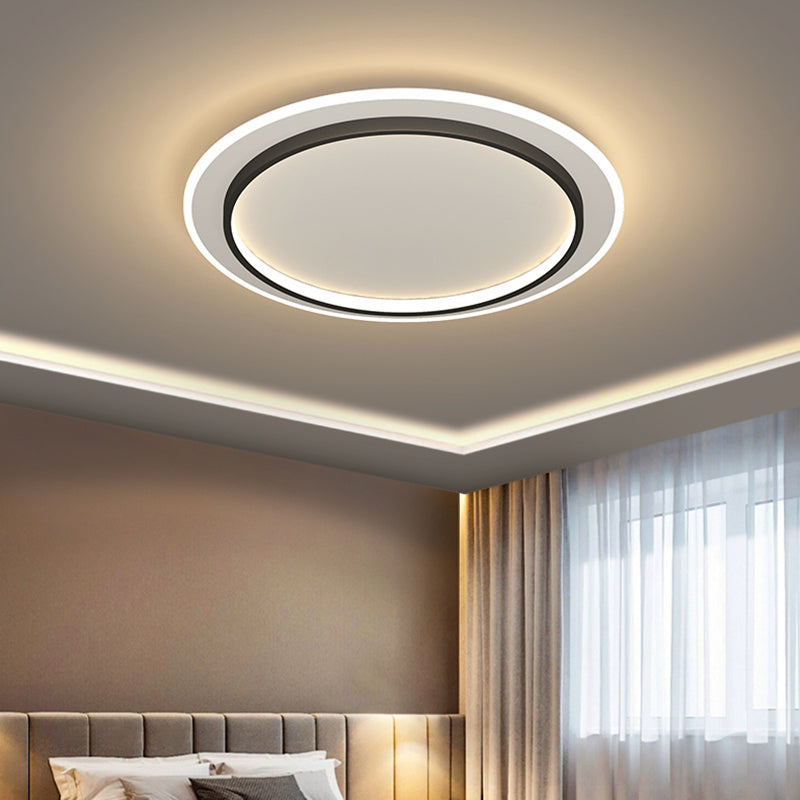 Lámpara de techo empotrada con forma geométrica de metal, estilo moderno, 2 luces, iluminación empotrada