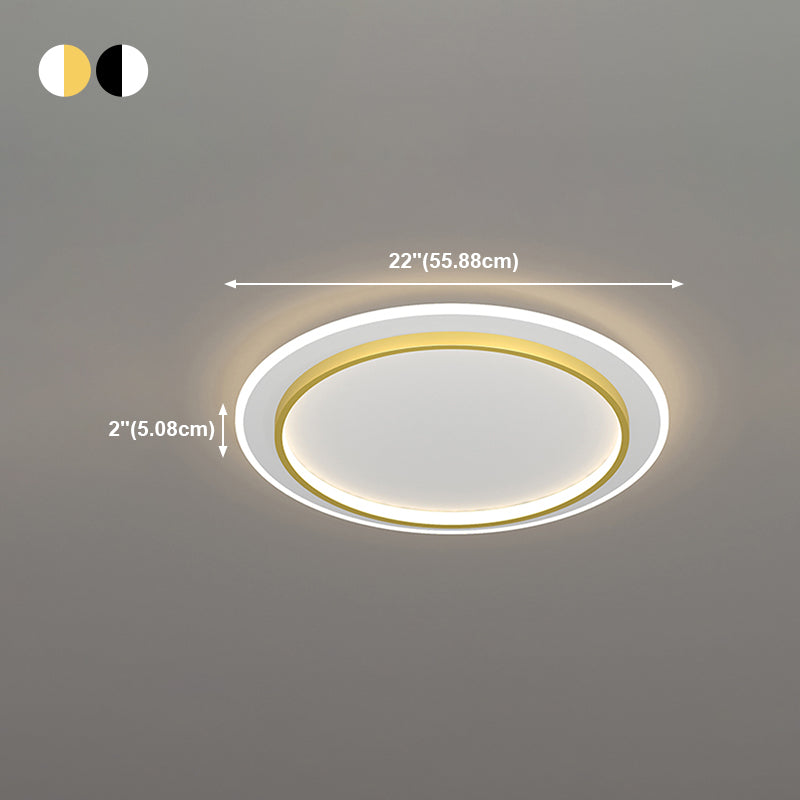 Lámpara de techo empotrada con forma geométrica de metal, estilo moderno, 2 luces, iluminación empotrada