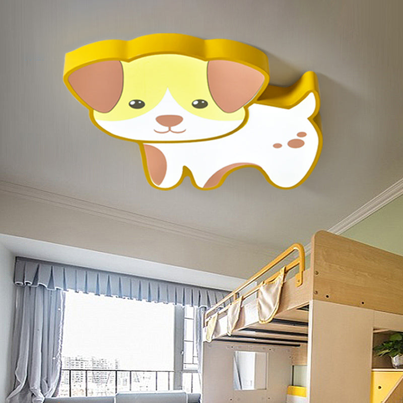 Metal Unique Shade Flush Ceiling Light Kid Style 1 Light Flush Mount Halterung