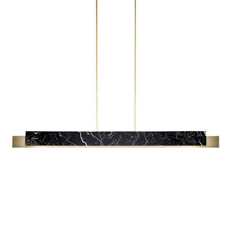 Aménagement d'éclairage d'île linéaire de style moderne 1