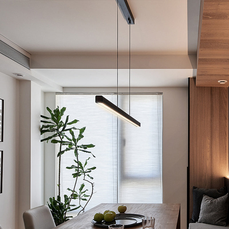 Estilo moderno lineal isla livera metal 1- Luz de luz de luz de luz