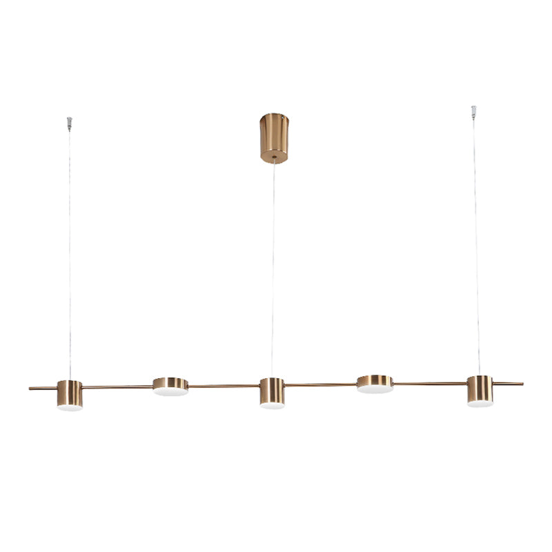 Luz de colgante de cilindro de estilo moderno lámparas colgantes de metal