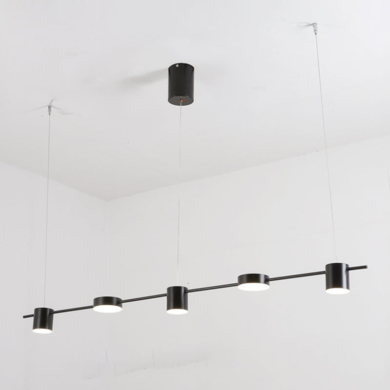 Luz de colgante de cilindro de estilo moderno lámparas colgantes de metal