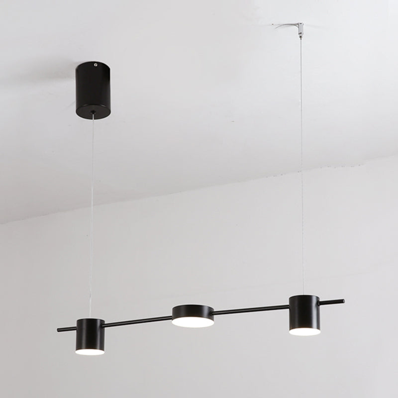 Luz de colgante de cilindro de estilo moderno lámparas colgantes de metal