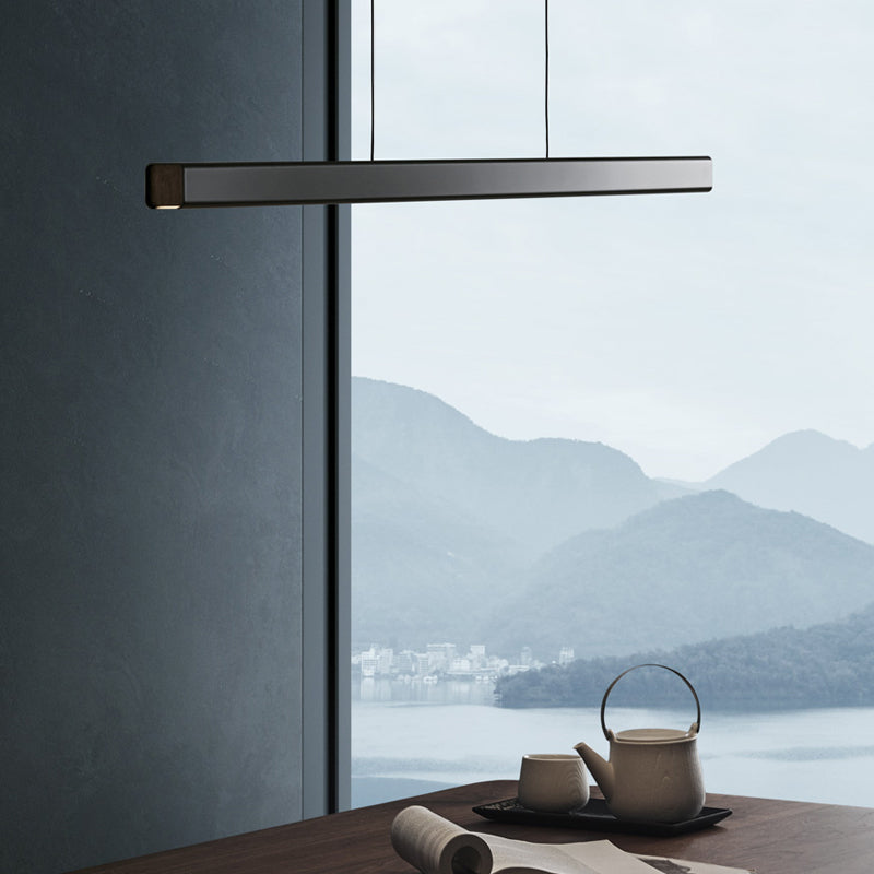 Estilo moderno lineal colgante de metal 1 lámpara de luz de luz