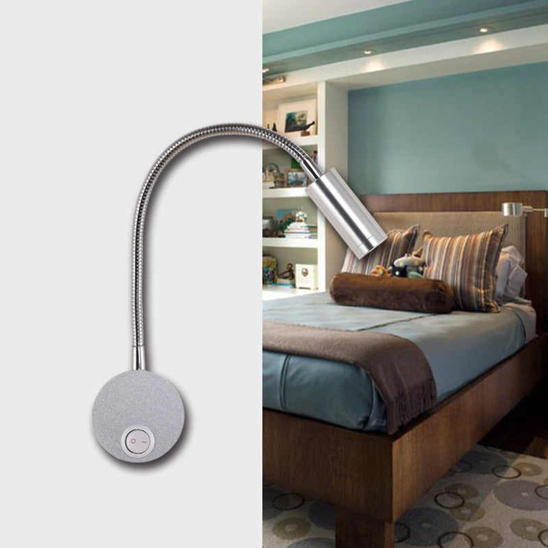 Modern Style Cylinder Wall Lighting Fixtures Metal 1 Light Wall Mounted Reading Lights