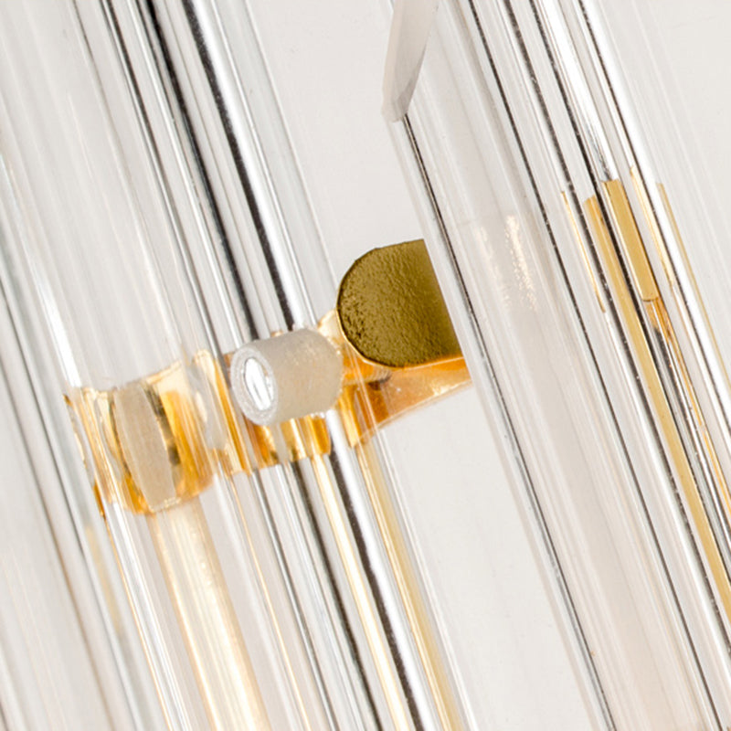 Multi Lights Cylinder Wall Sconces Modern Style Crystal Wall Mounted Lamps