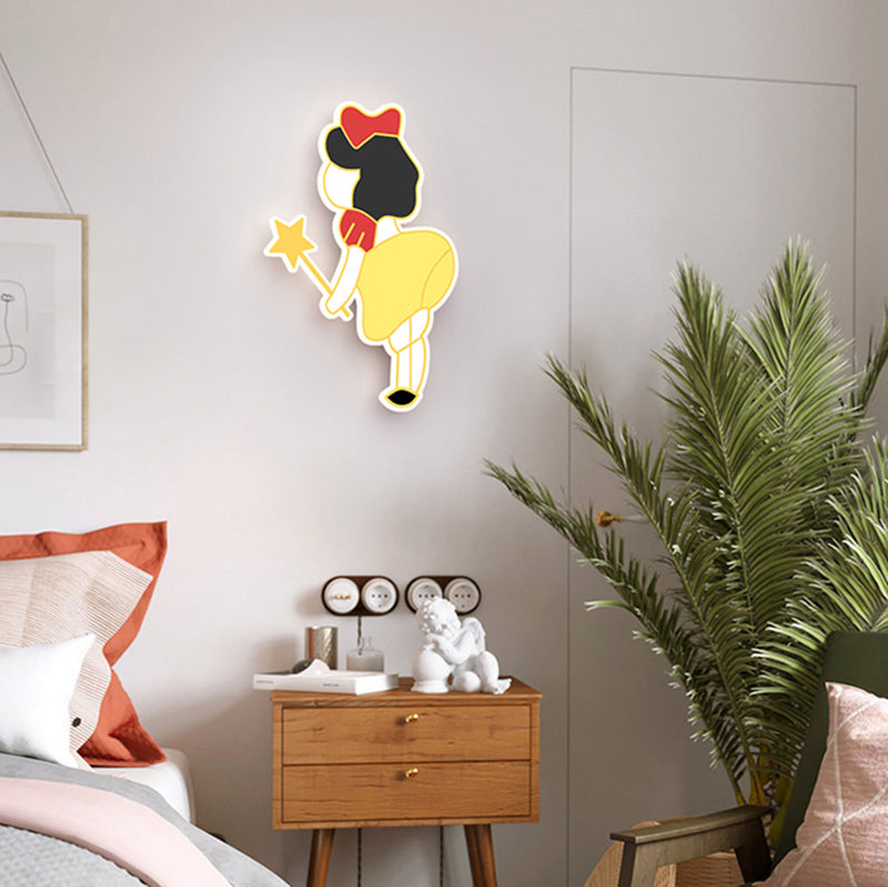 Stile per bambini a forma unica muro di metallo 1 luce da parete leggera luce