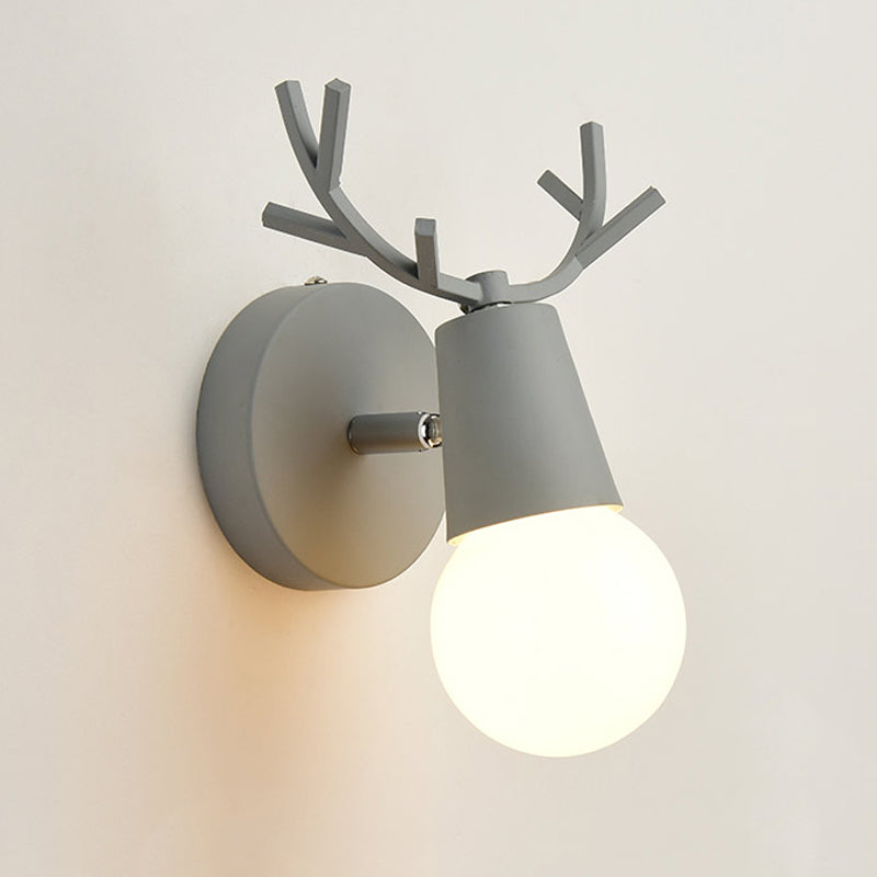 1-Light Unique Wall Sconce Modern Style Metal Wall Lighting for Dining Room