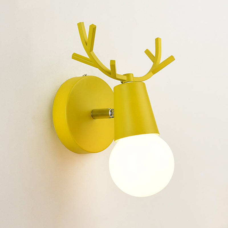 1-Light Unique Wall Sconce Modern Style Metal Wall Lighting for Dining Room