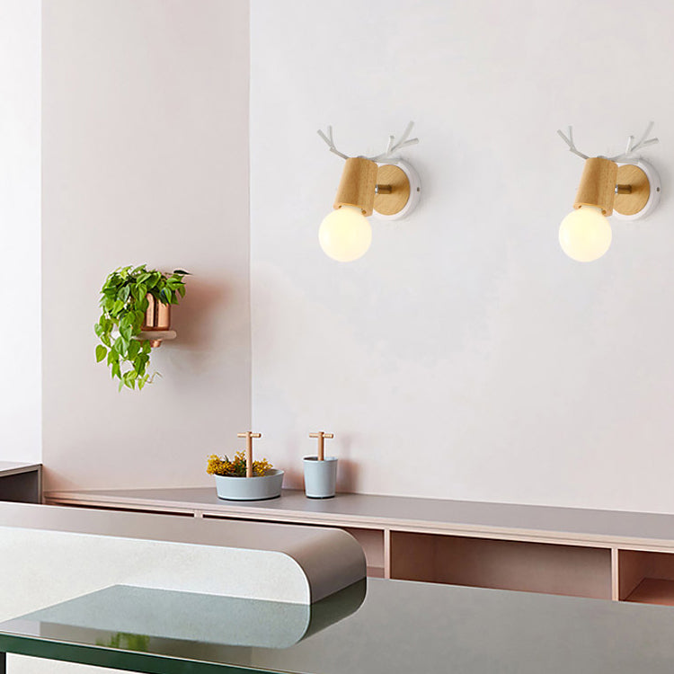 1-Light Unique Wall Sconce Modern Style Metal Wall Lighting for Dining Room