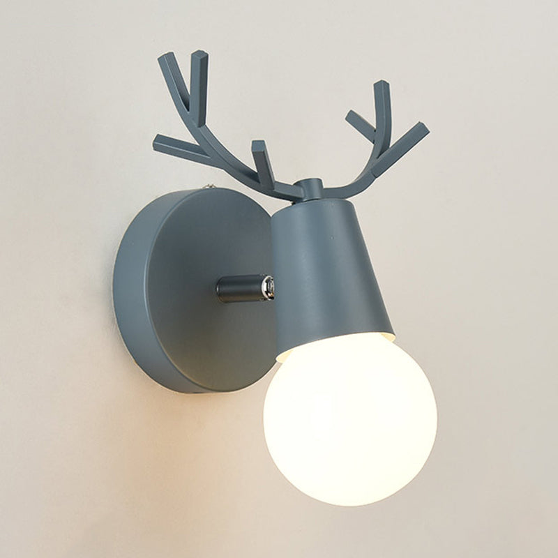 1-Light Unique Wall Sconce Modern Style Metal Wall Lighting for Dining Room