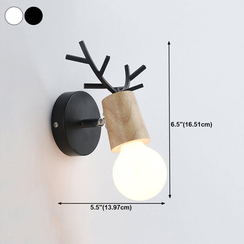 1-Light Unique Wall Sconce Modern Style Metal Wall Lighting for Dining Room