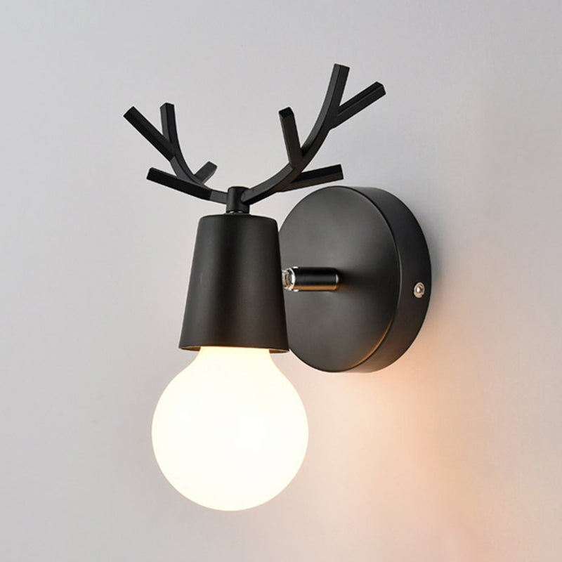 1-Light Unique Wall Sconce Modern Style Metal Wall Lighting for Bedroom