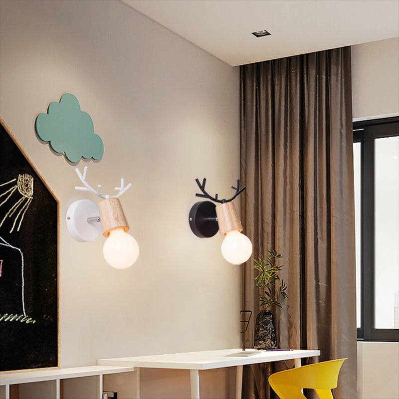 1-Light Unique Wall Sconce Modern Style Metal Wall Lighting for Bedroom