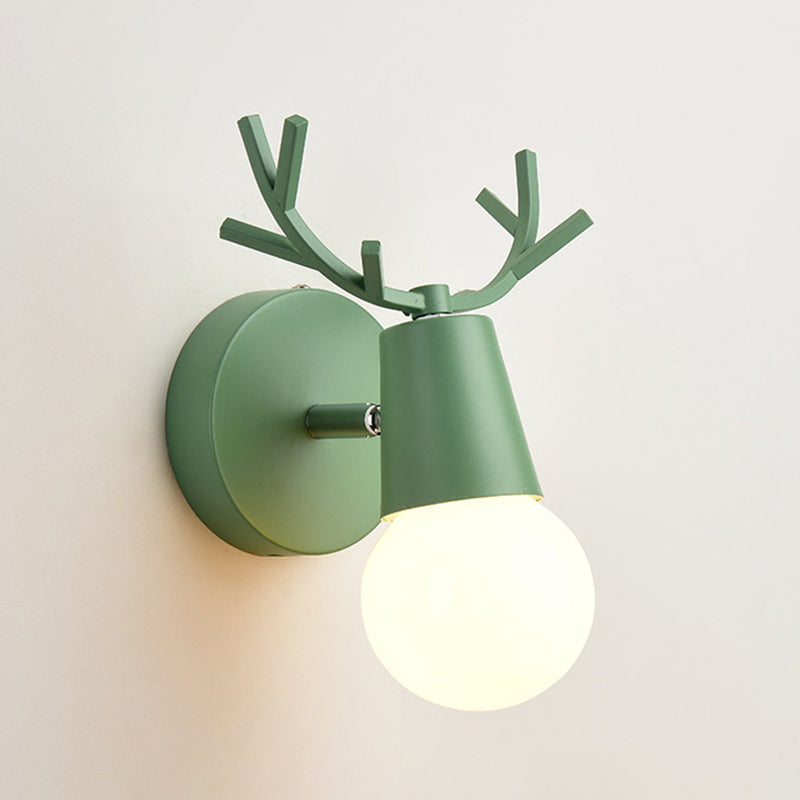 1-Light Unique Wall Sconce Modern Style Metal Wall Lighting for Bedroom