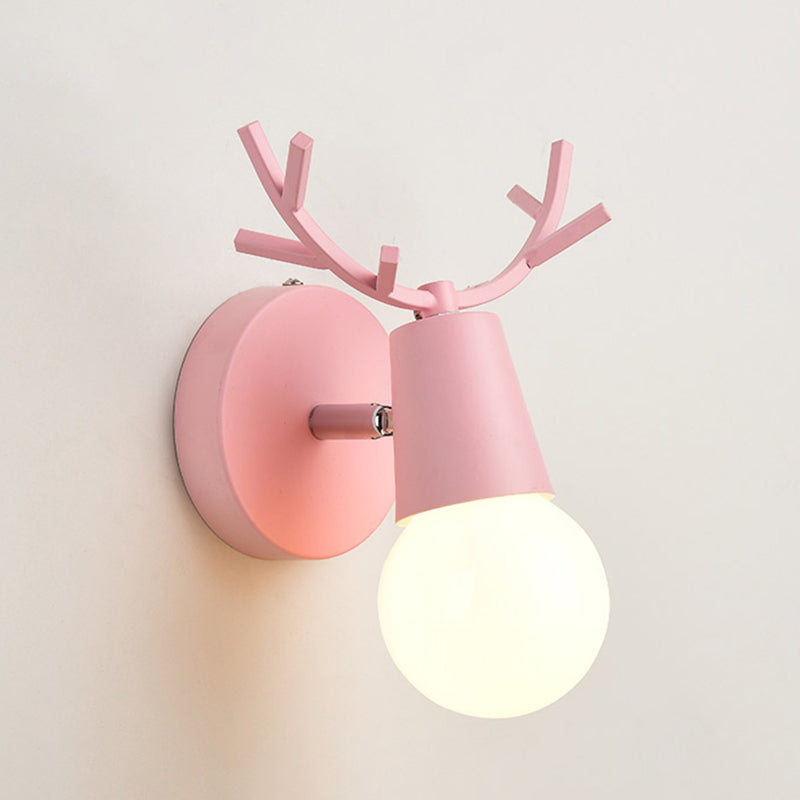 1-Light Unique Wall Sconce Modern Style Metal Wall Lighting for Bedroom