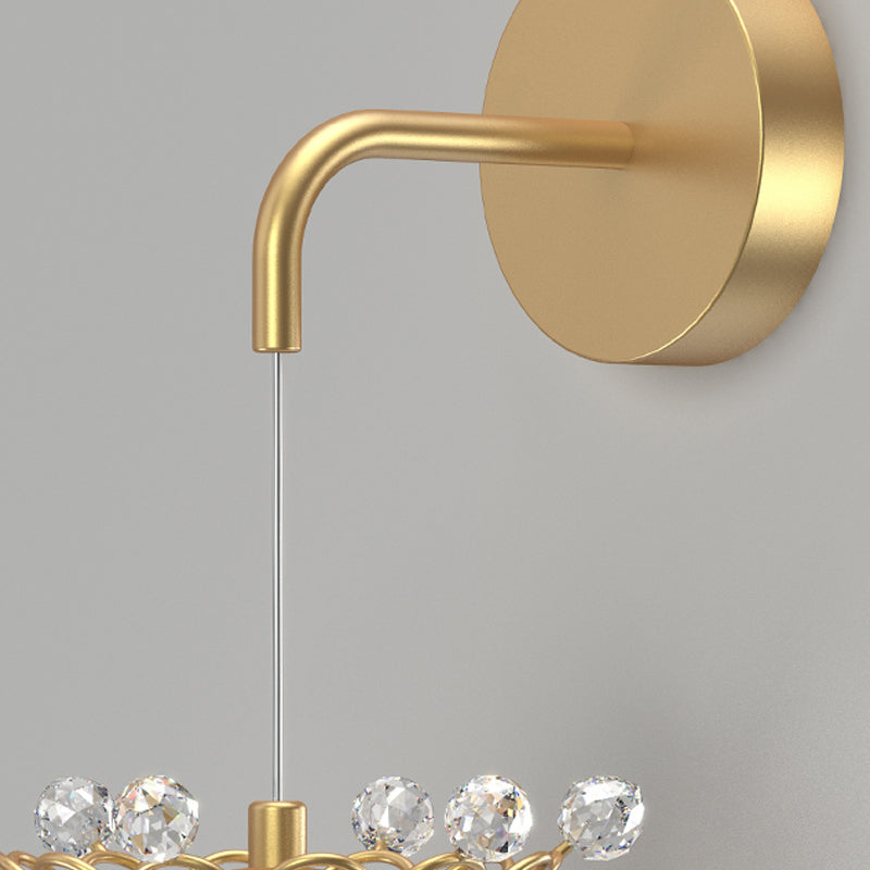 Ball Shape Glass Wall Light Modern Style Multi Lights Wall Mount Light