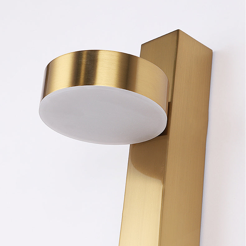 Metal Round Shape Wall Light Modern Style 1 Light Wall Mount Light