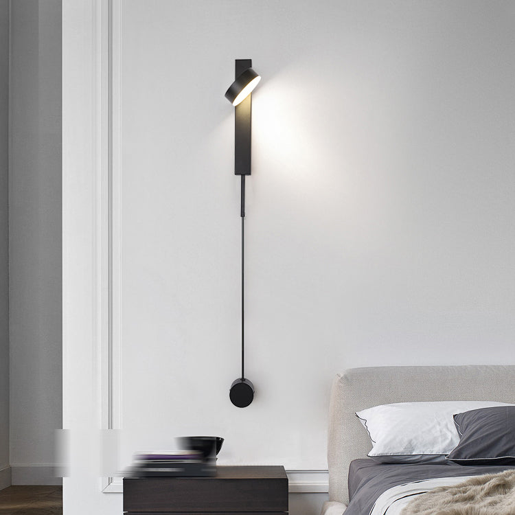 Metal Round Shape Wall Light Modern Style 1 Light Wall Mount Light