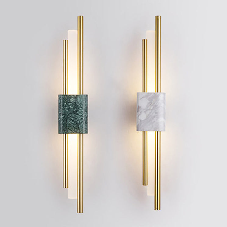 Lámpara de pared de mármol Diclas de luz de pared de estilo moderno para dormitorio